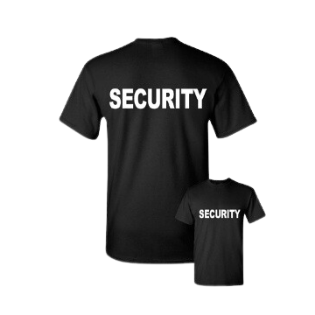 Pudala Security White Letters Short Sleeve